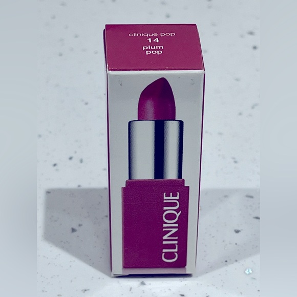 Clinique pop lip colour and primer plum pop mini - Picture 2 of 5